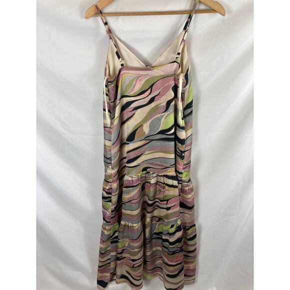 Ted Baker Warrenn Printed Button Through Cami Dress in dusky pink size 00 - Picture 4 of 8